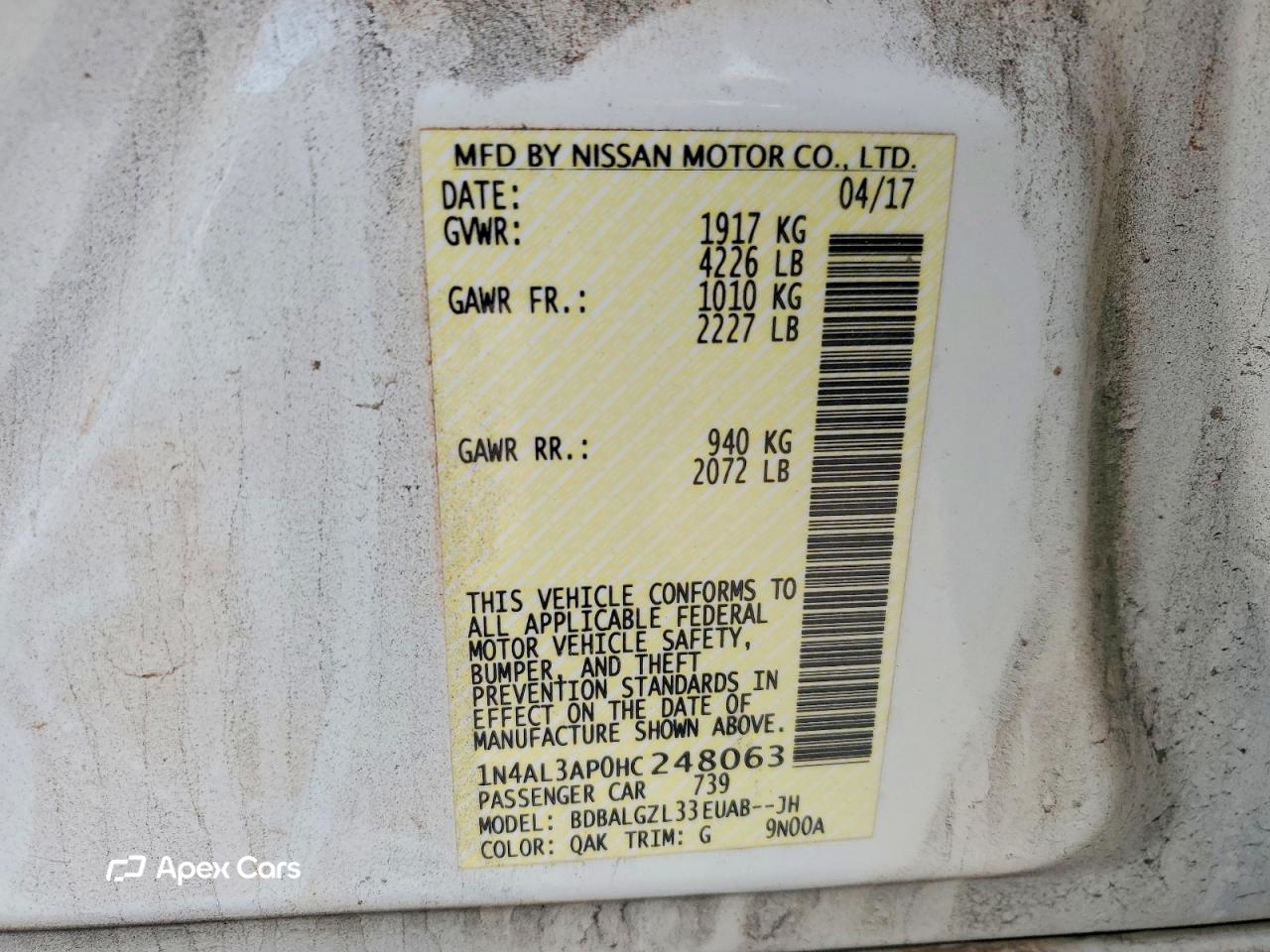 Nissan Altima 2017