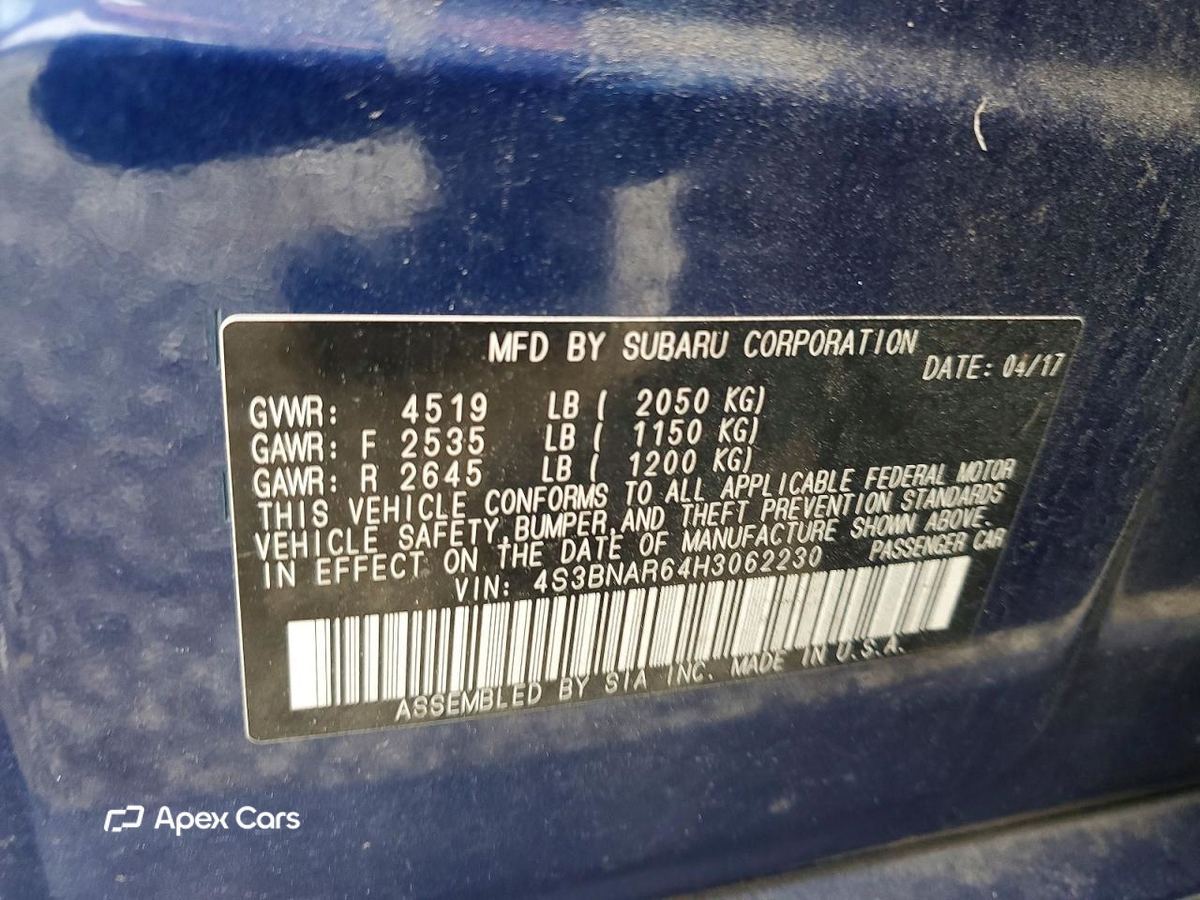 Subaru Legacy 2017