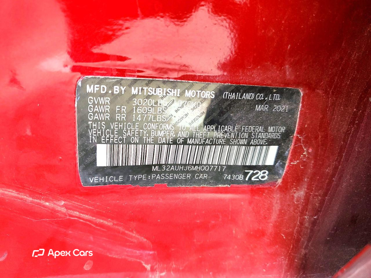 Mitsubishi Mirage 2021