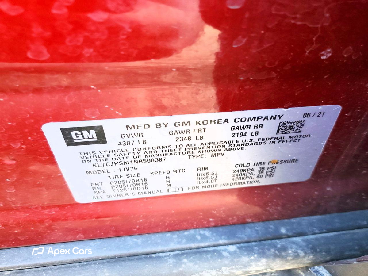 Chevrolet Trax 2022