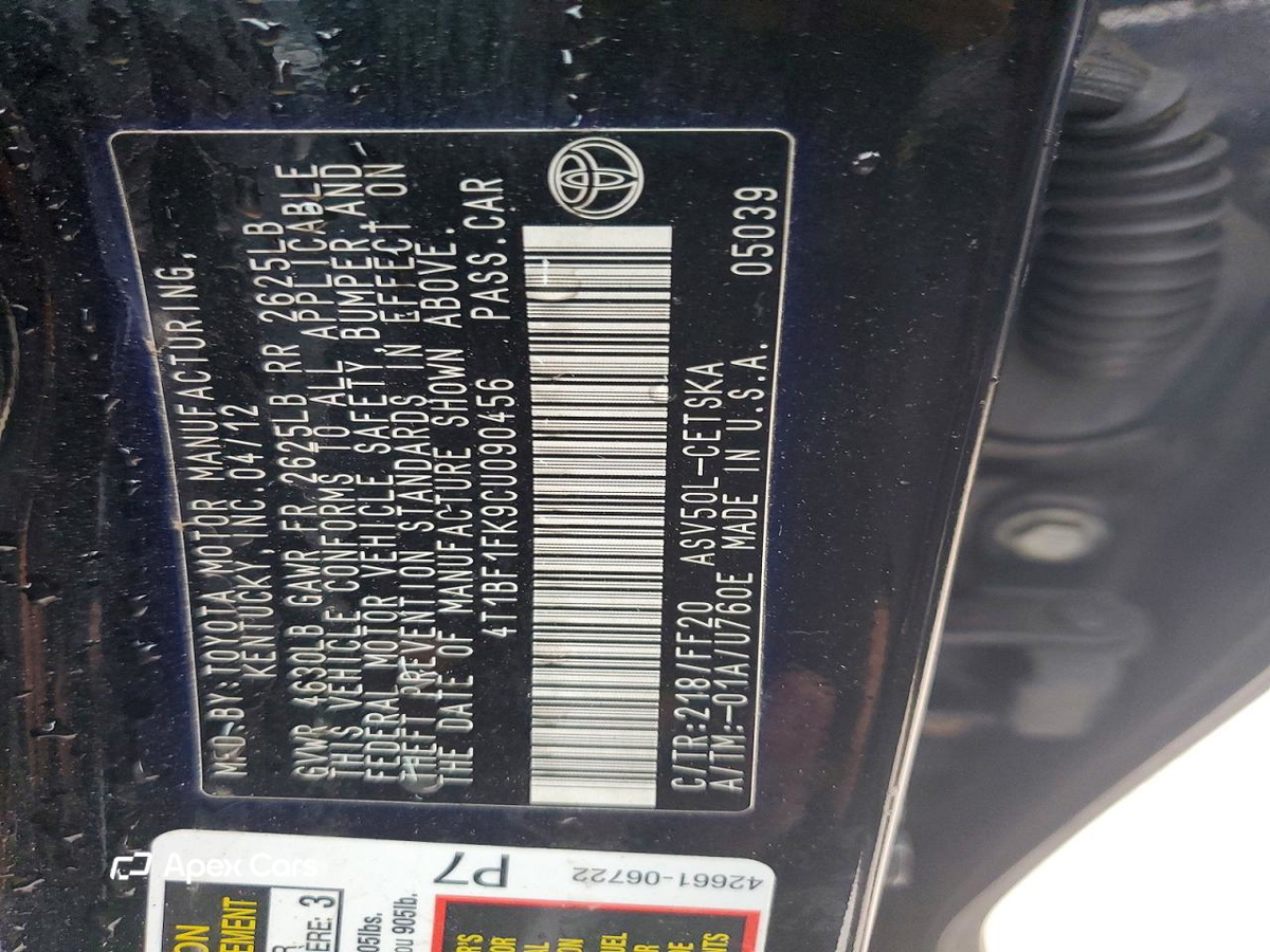 Toyota Camry 2012