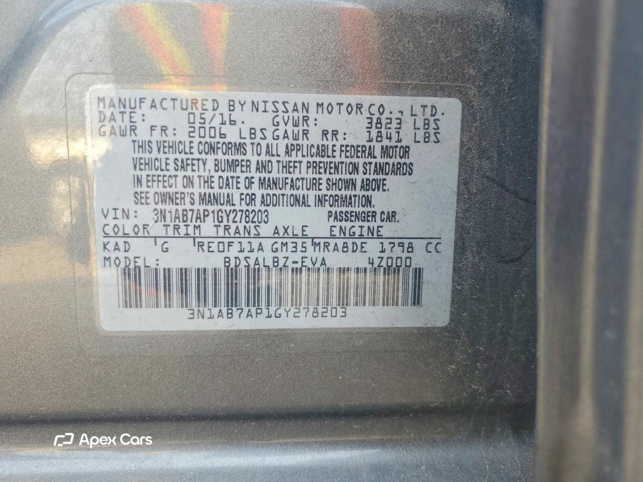 Nissan Sentra 2016