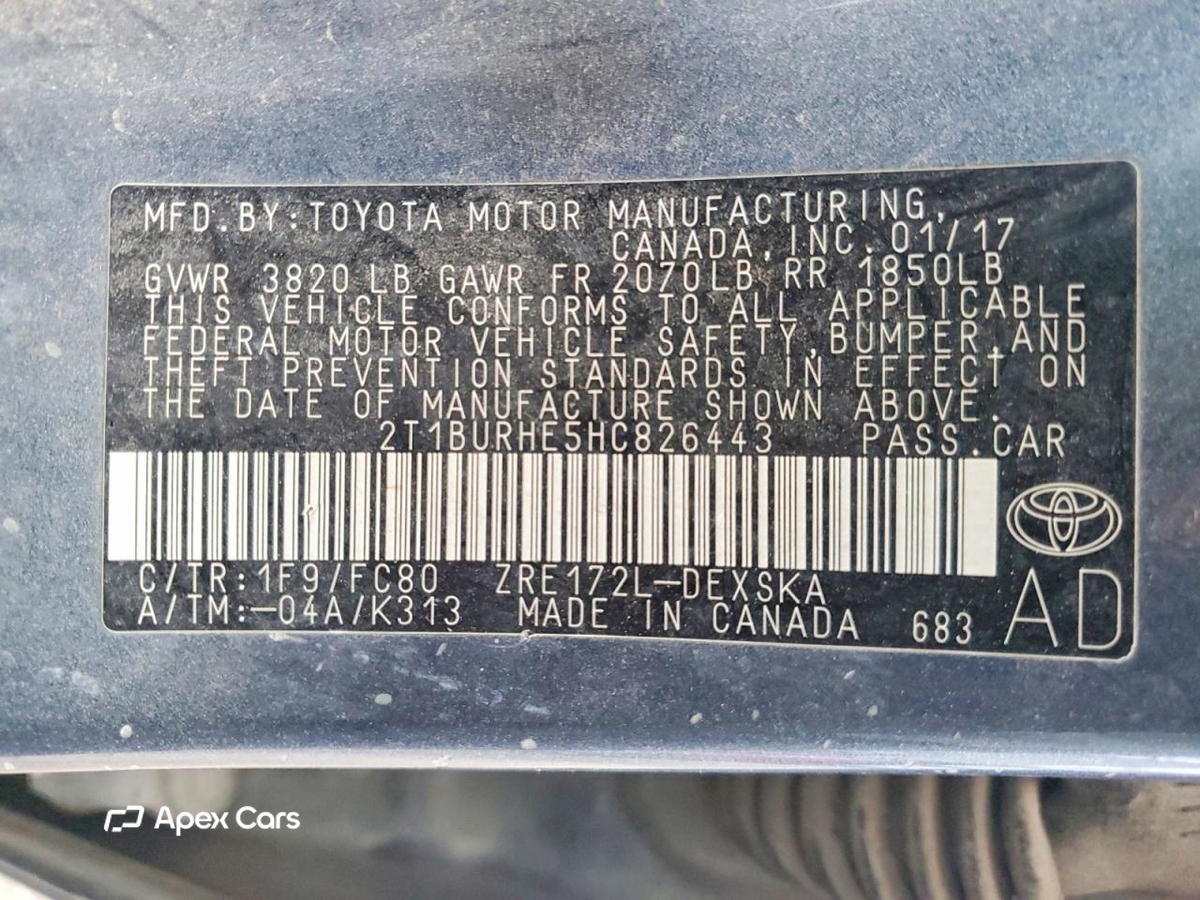 Toyota Corolla 2017