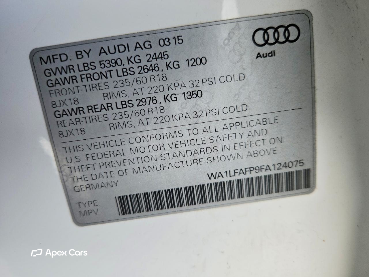 Audi Q5 2015
