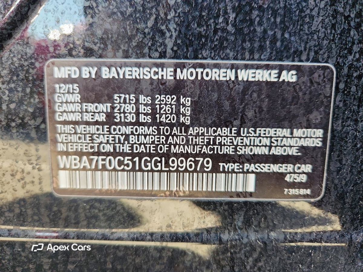 BMW Series 7 2016