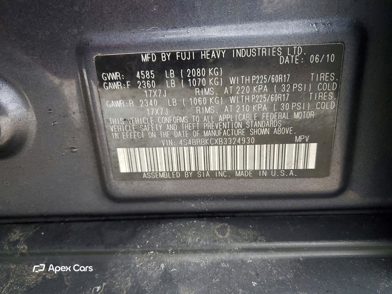 Subaru Outback 2011