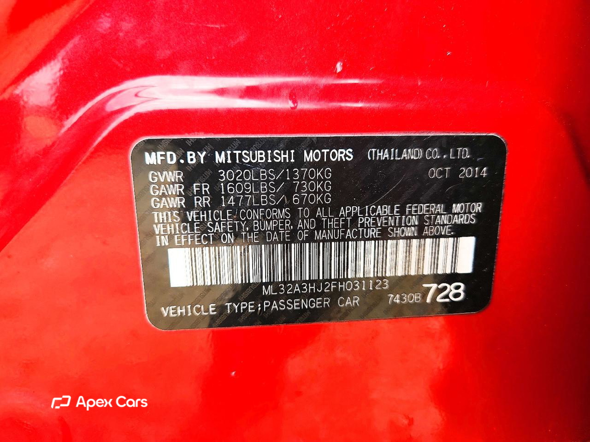 Mitsubishi Mirage 2015