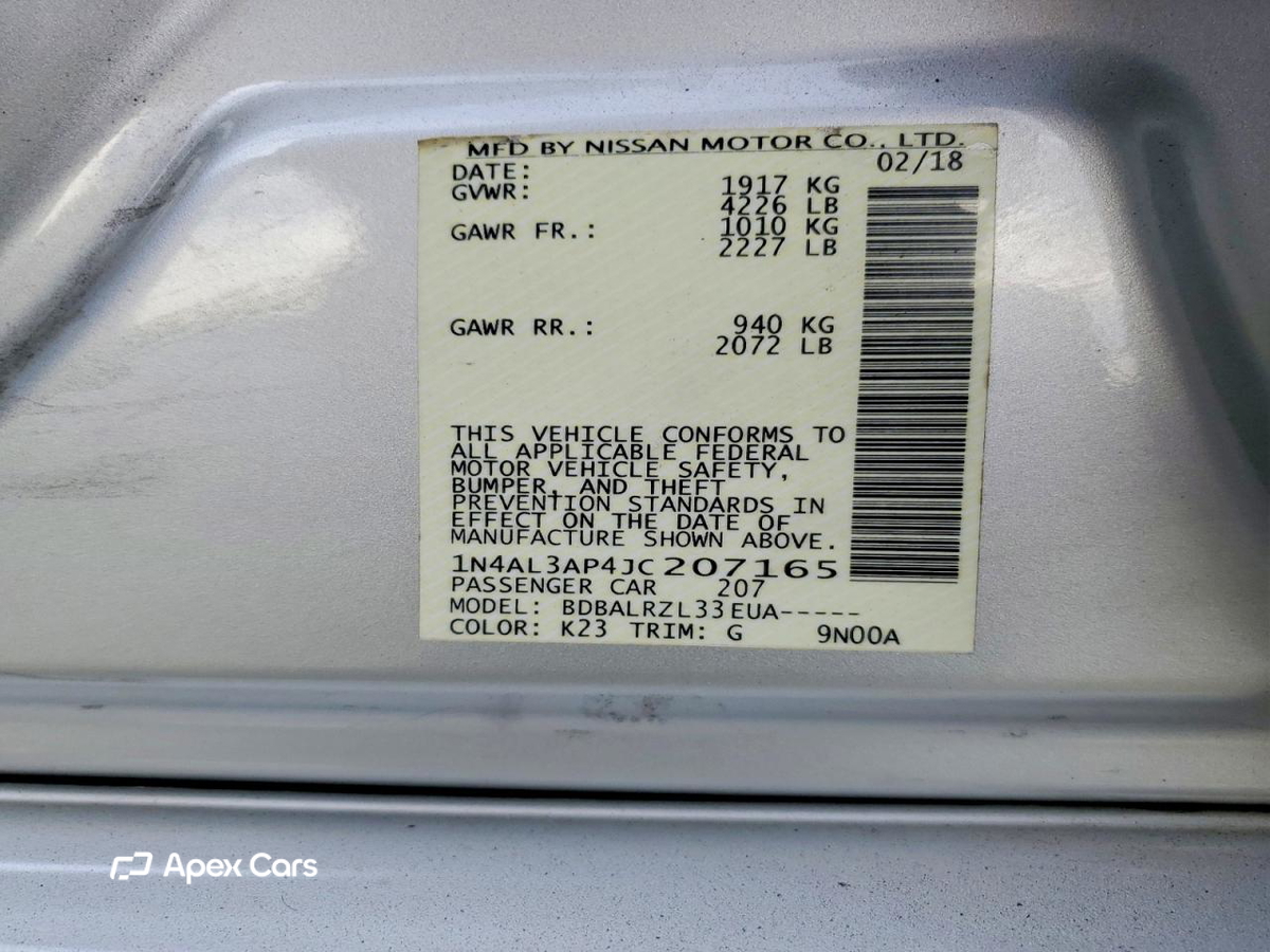 Nissan Altima 2018