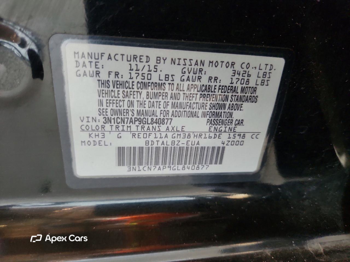 Nissan Versa 2016