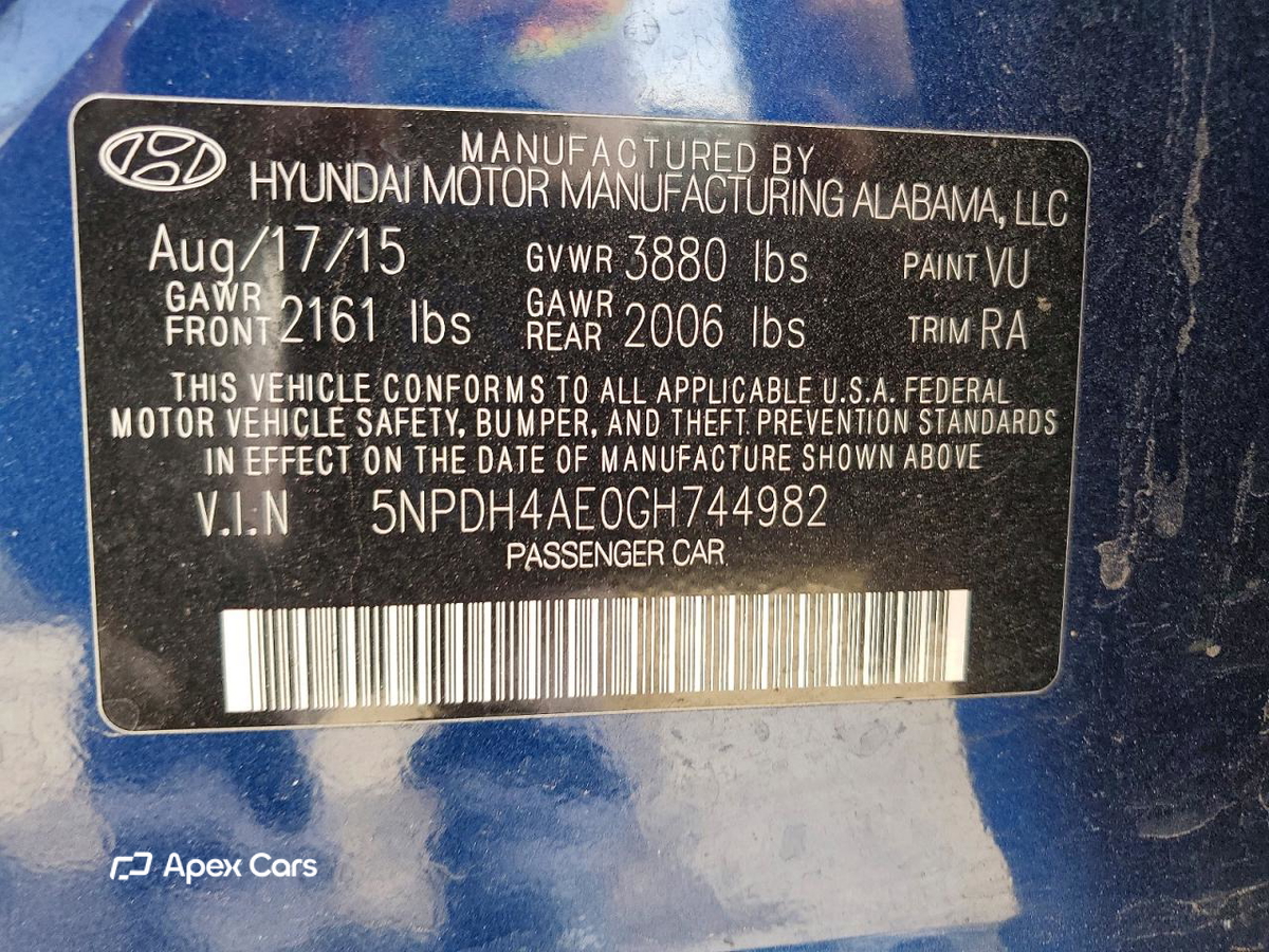 Hyundai Elantra 2016