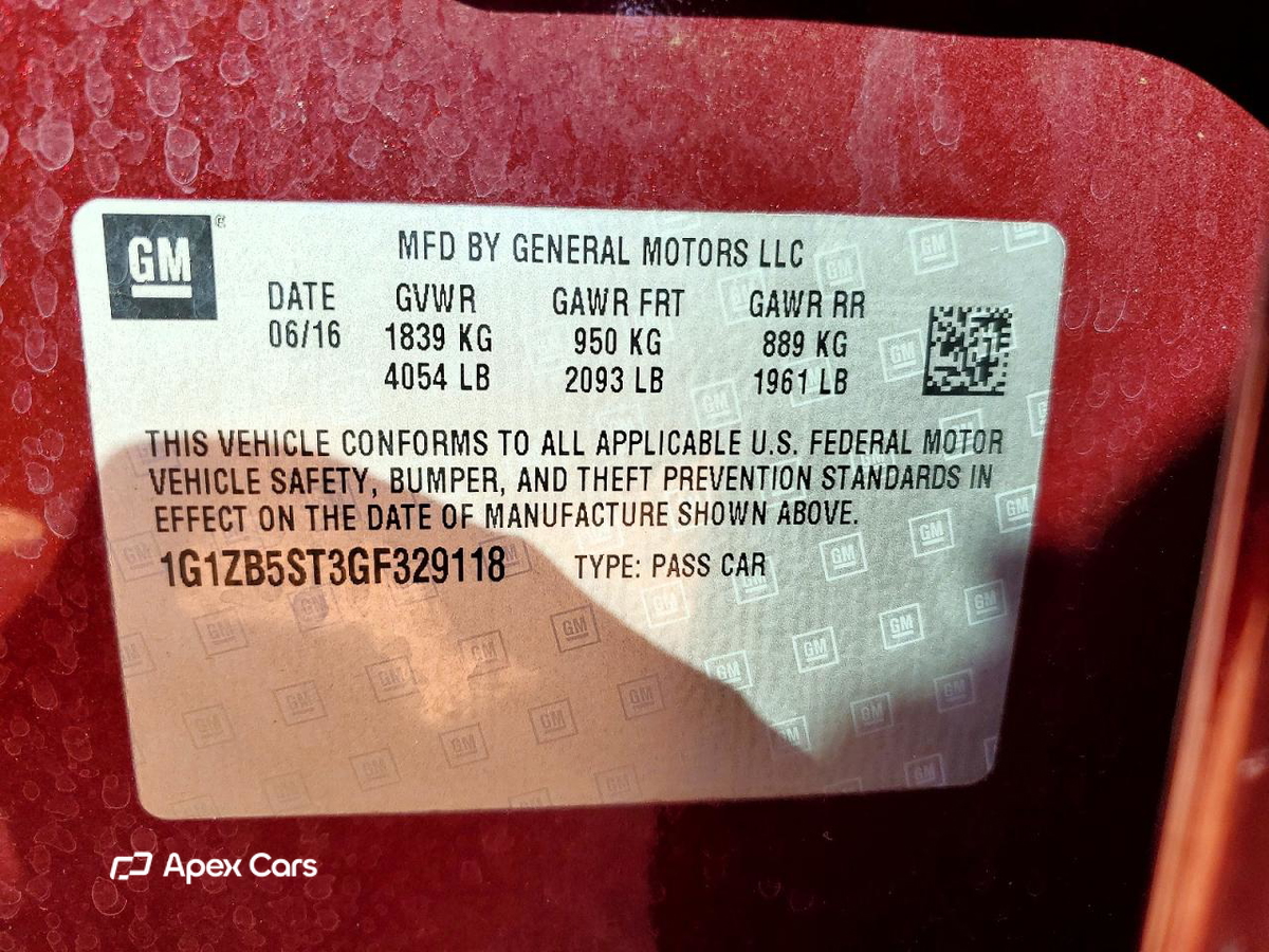 Chevrolet Malibu 2016