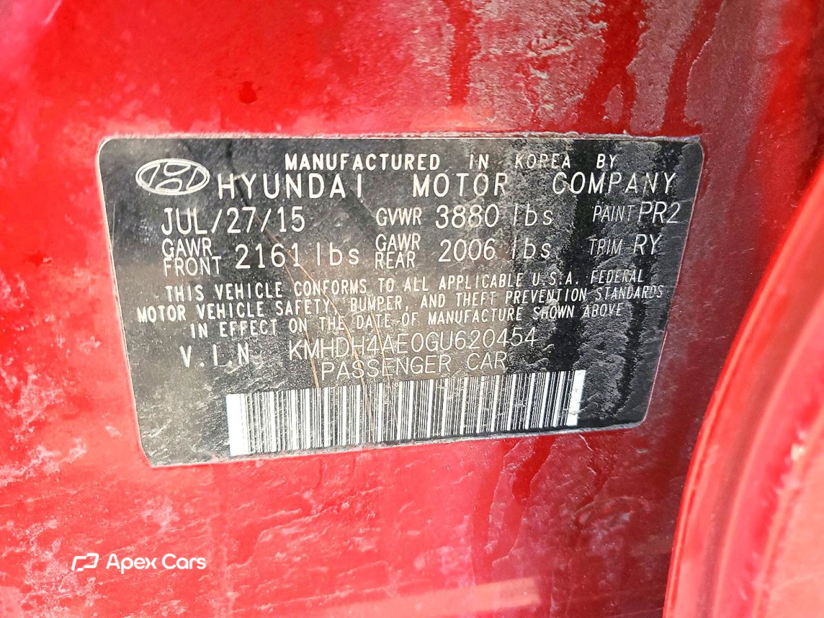 Hyundai Elantra 2016