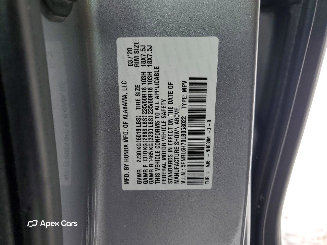 Honda Odyssey 2020