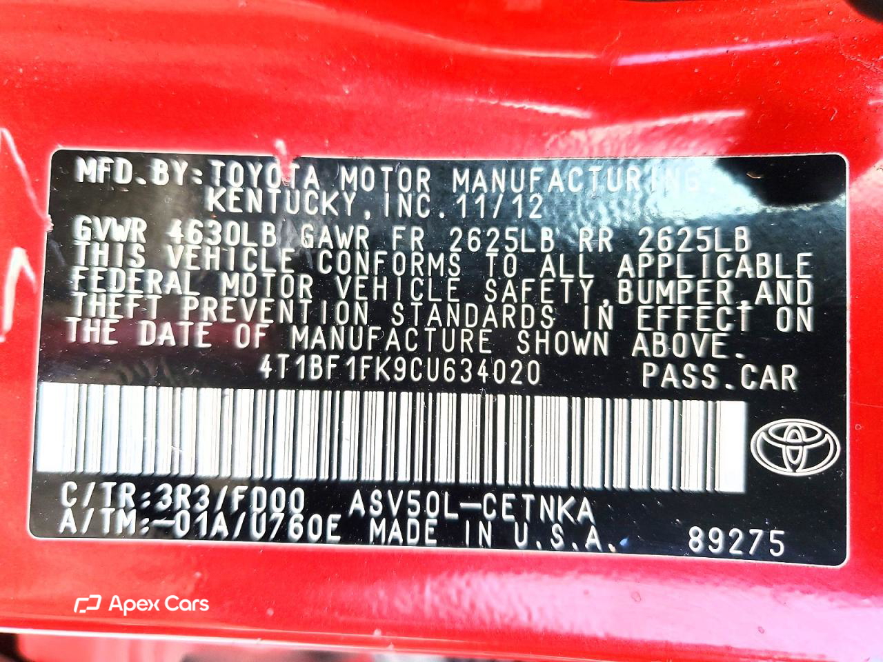 Toyota Camry 2012