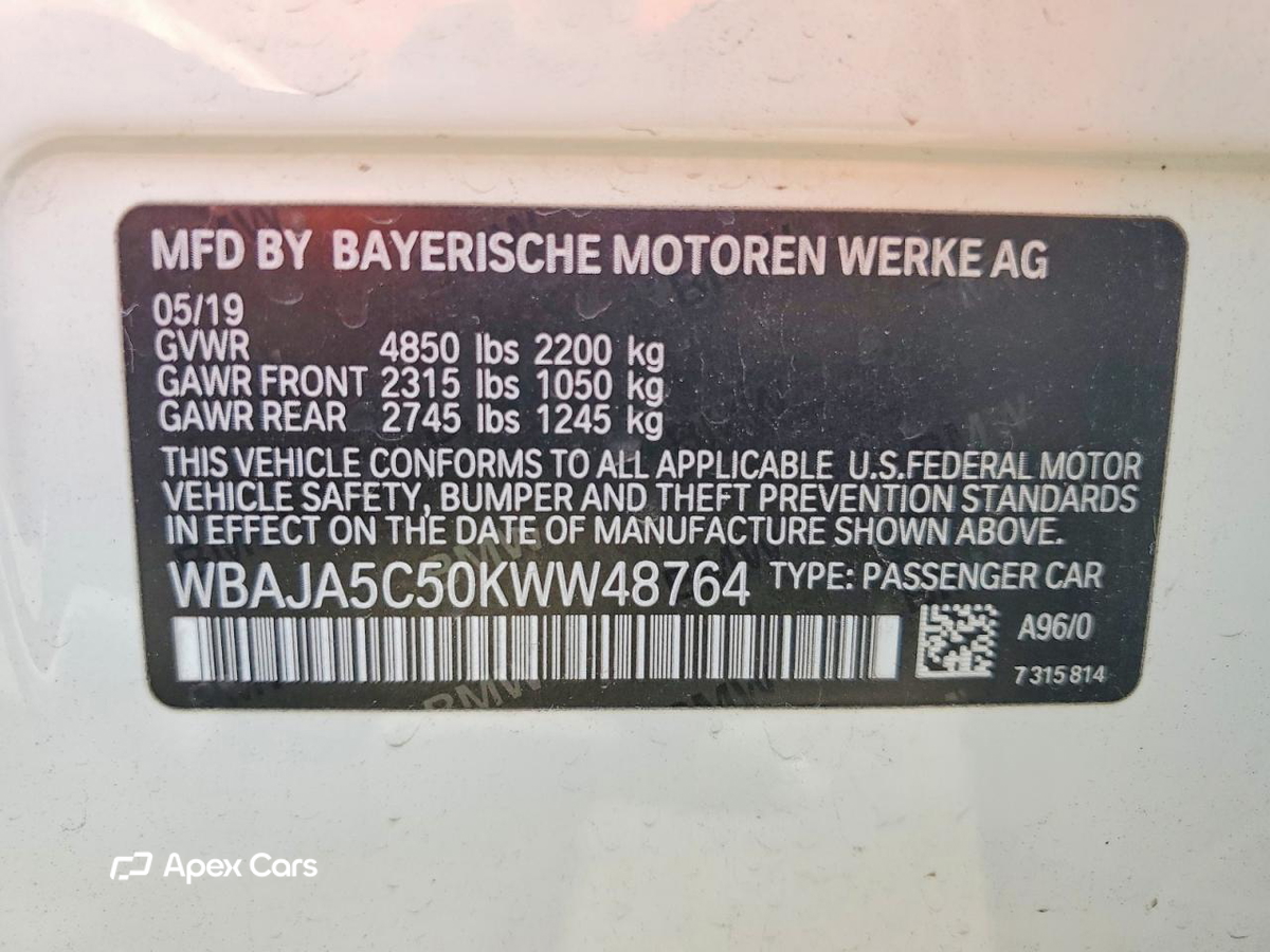 BMW Series 5 2019