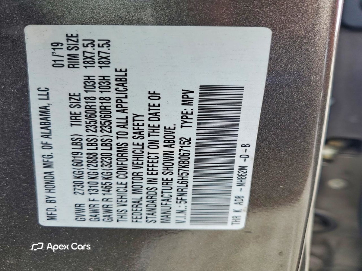 Honda Odyssey 2019