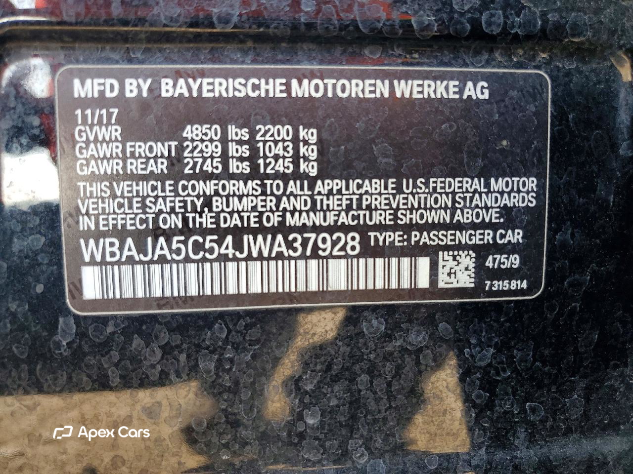 BMW Series 5 2018