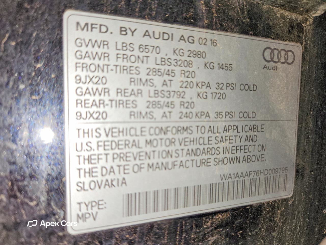 Audi Q7 2017