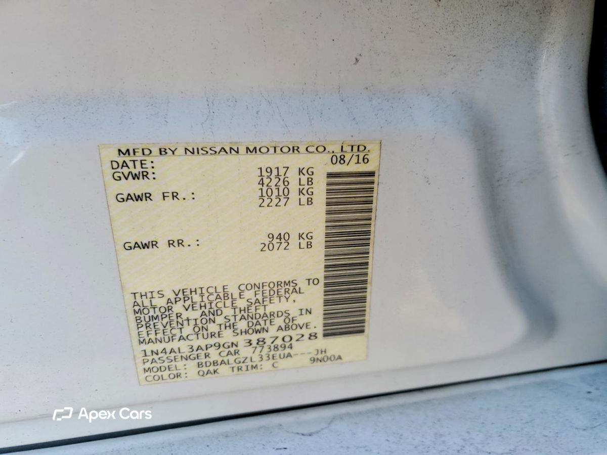 Nissan Altima 2016