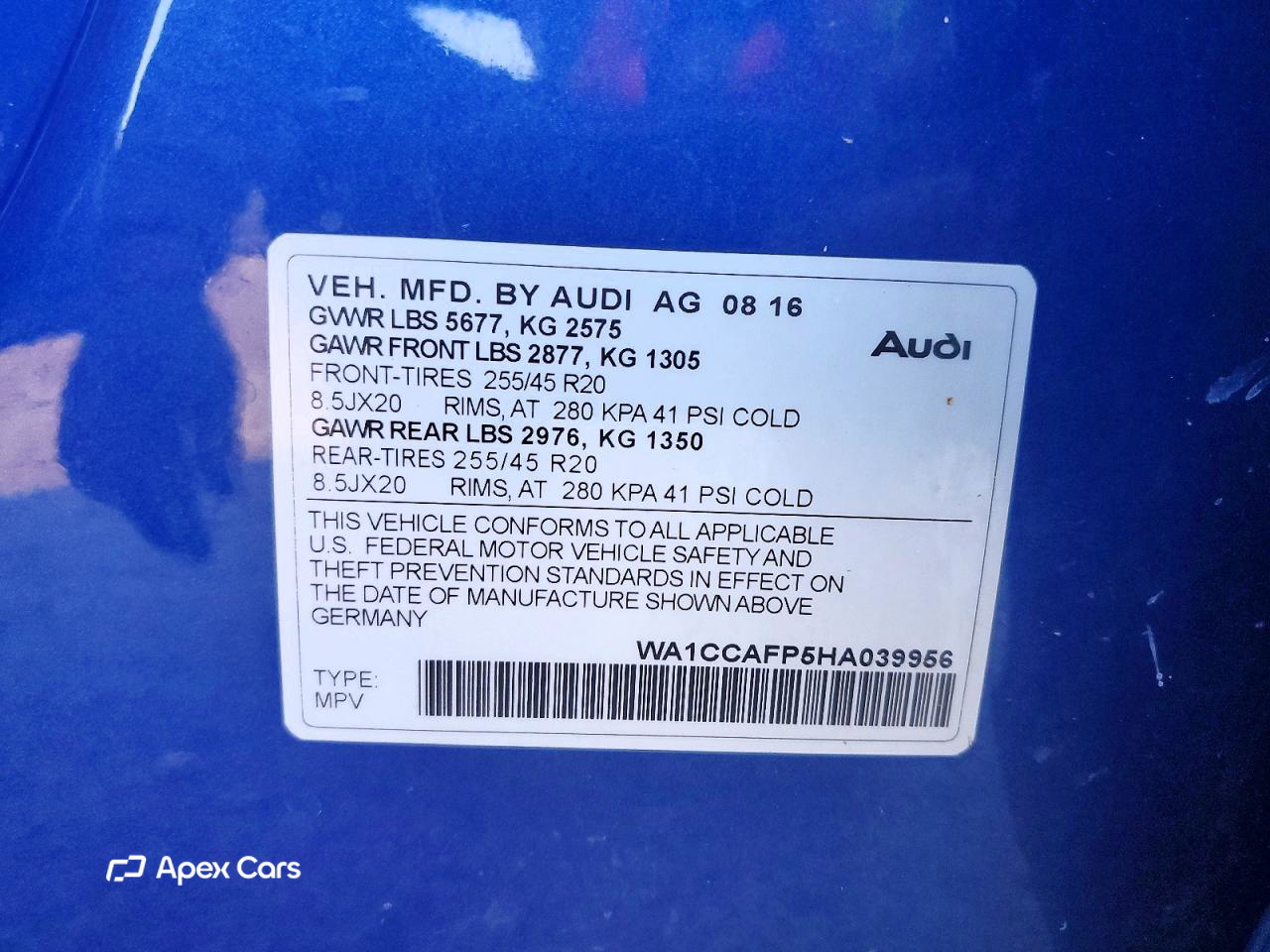 Audi SQ5 2017