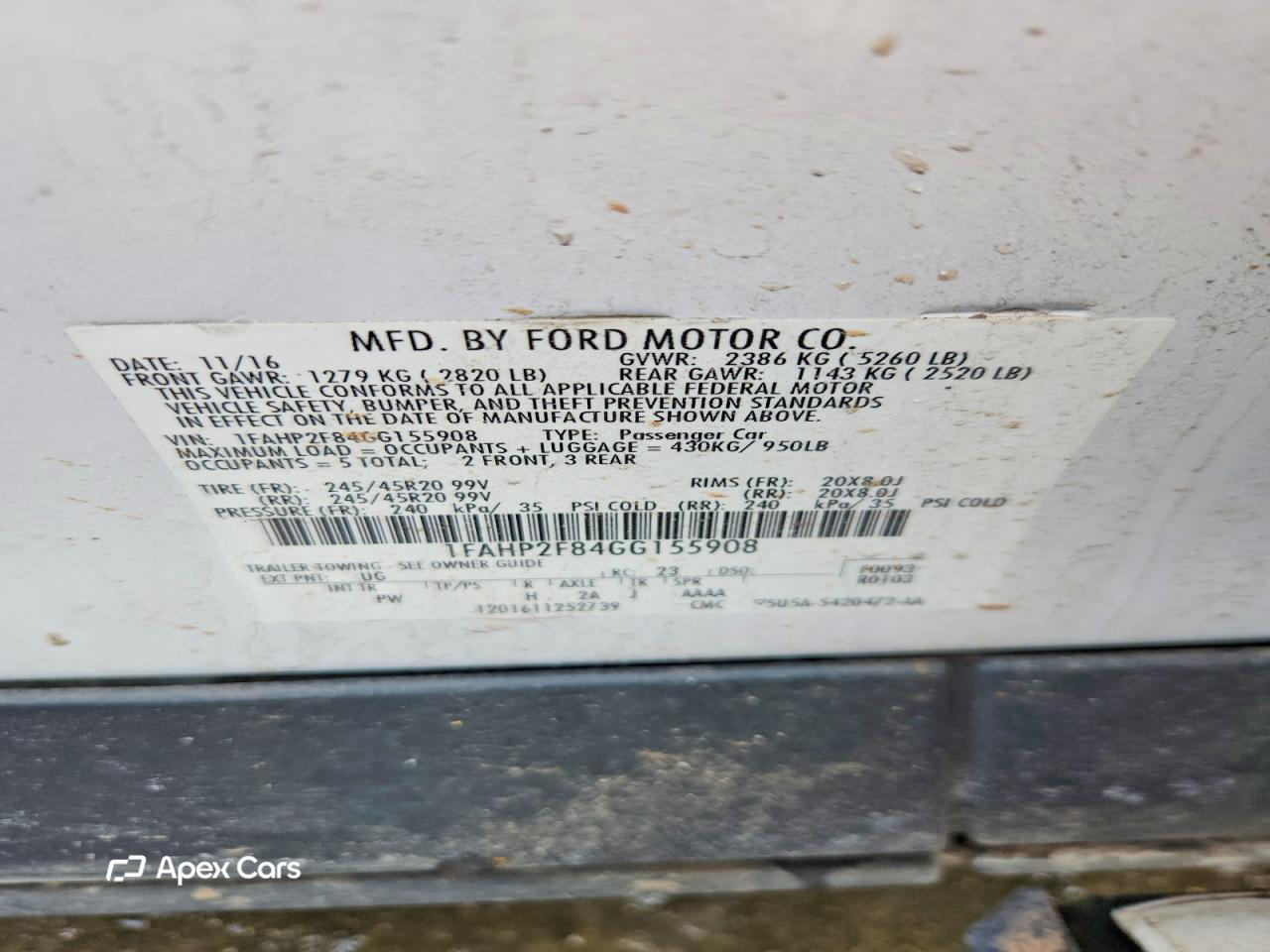 Ford Taurus 2016