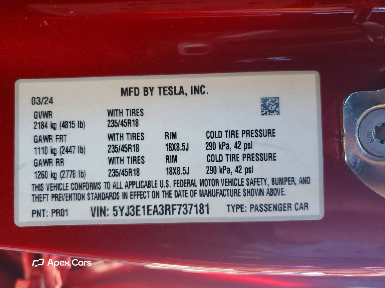 Tesla Model 3 2024