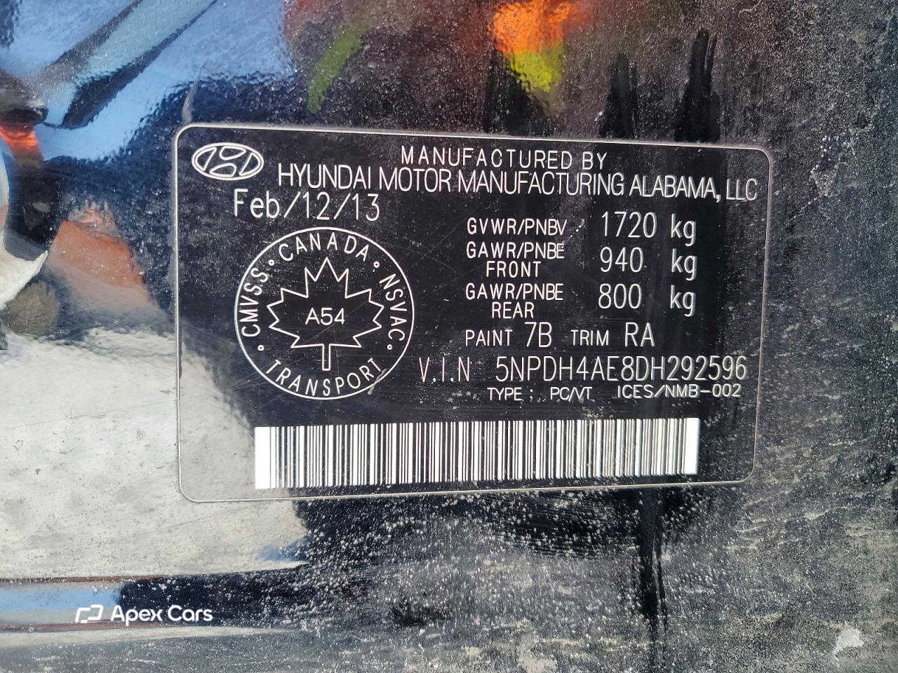 Hyundai Elantra 2013