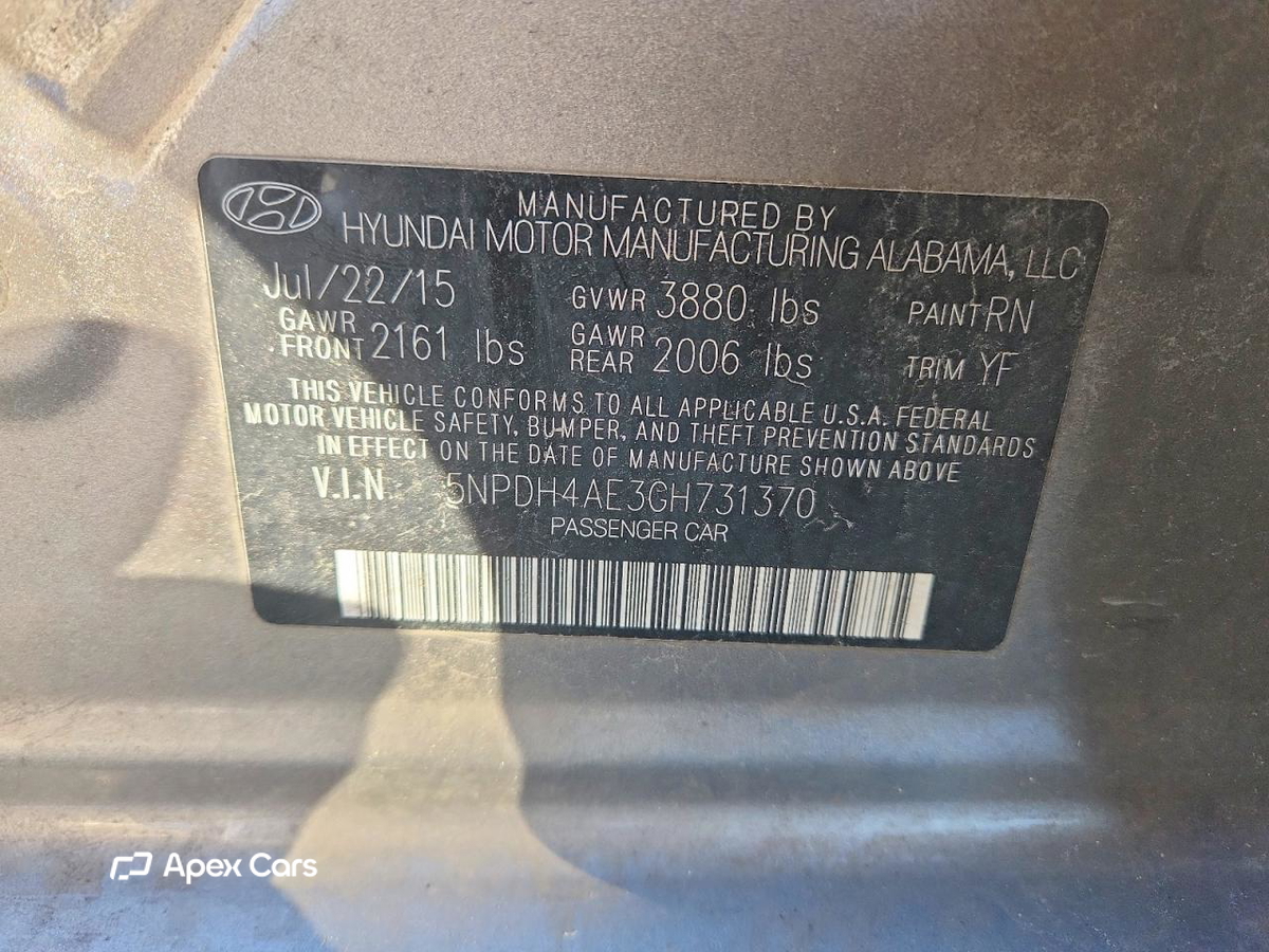 Hyundai Elantra 2016