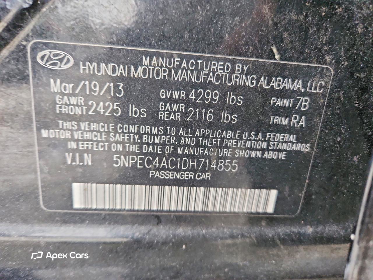 Hyundai Sonata 2013