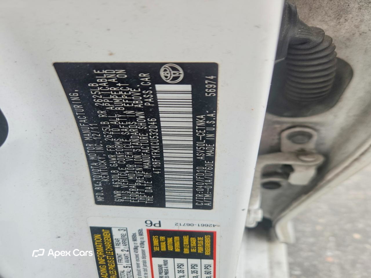 Toyota Camry 2012