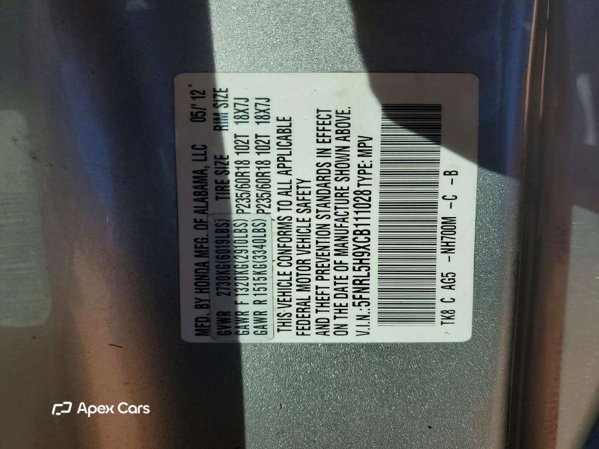 Honda Odyssey 2012
