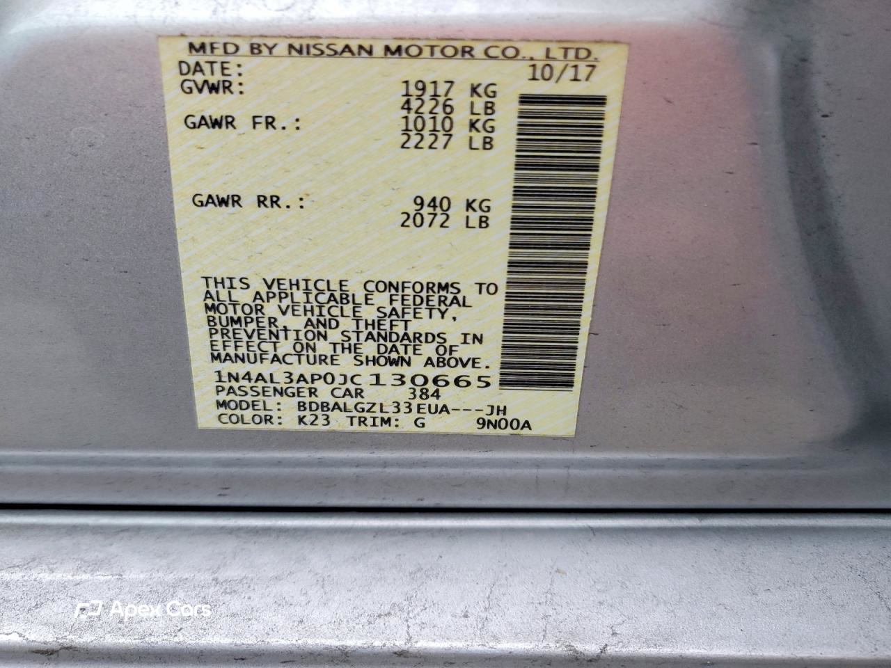 Nissan Altima 2018