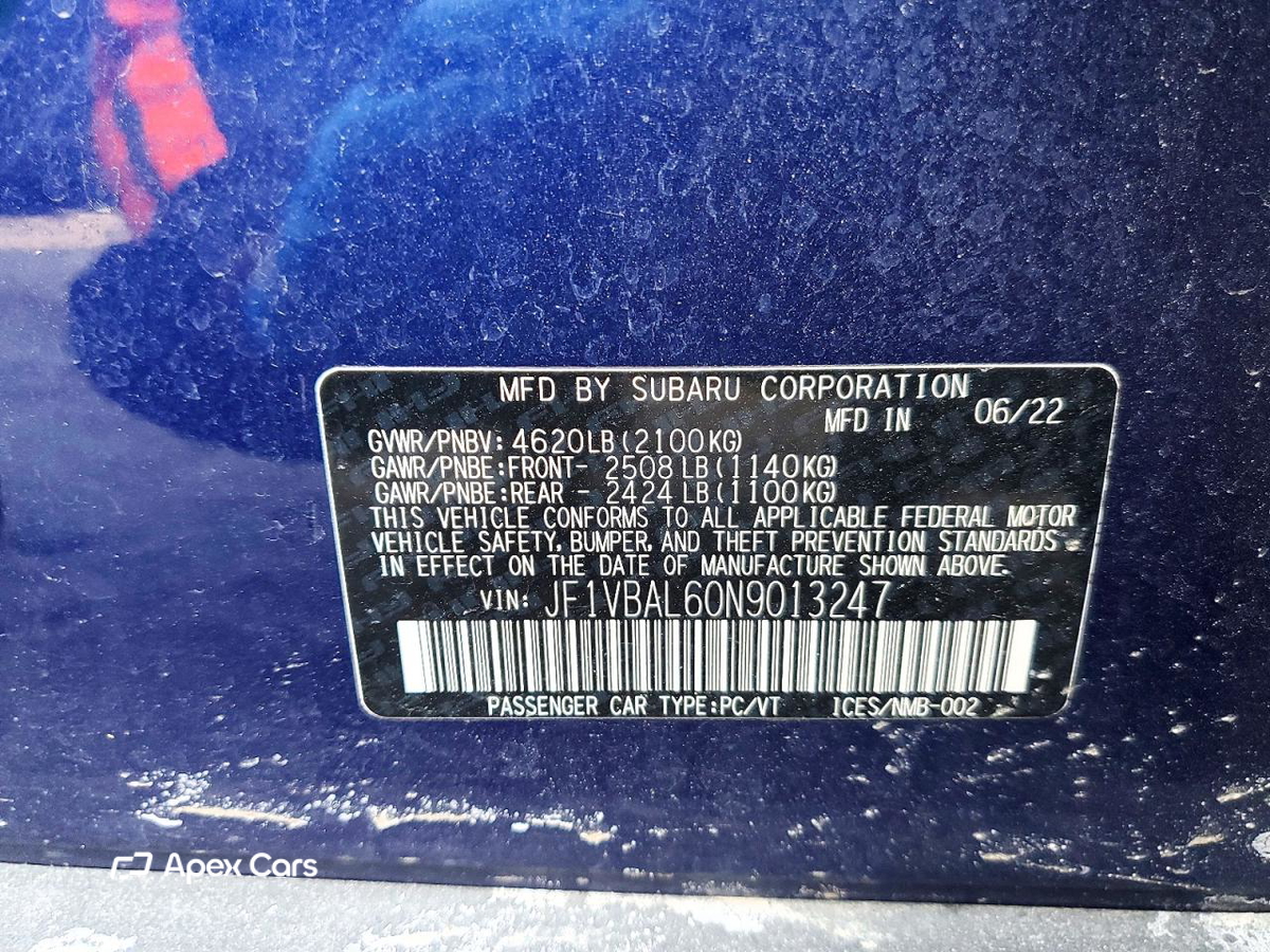 Subaru WRX 2022