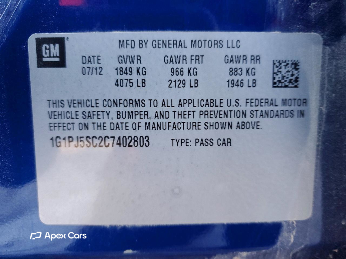 Chevrolet Cruze 2012