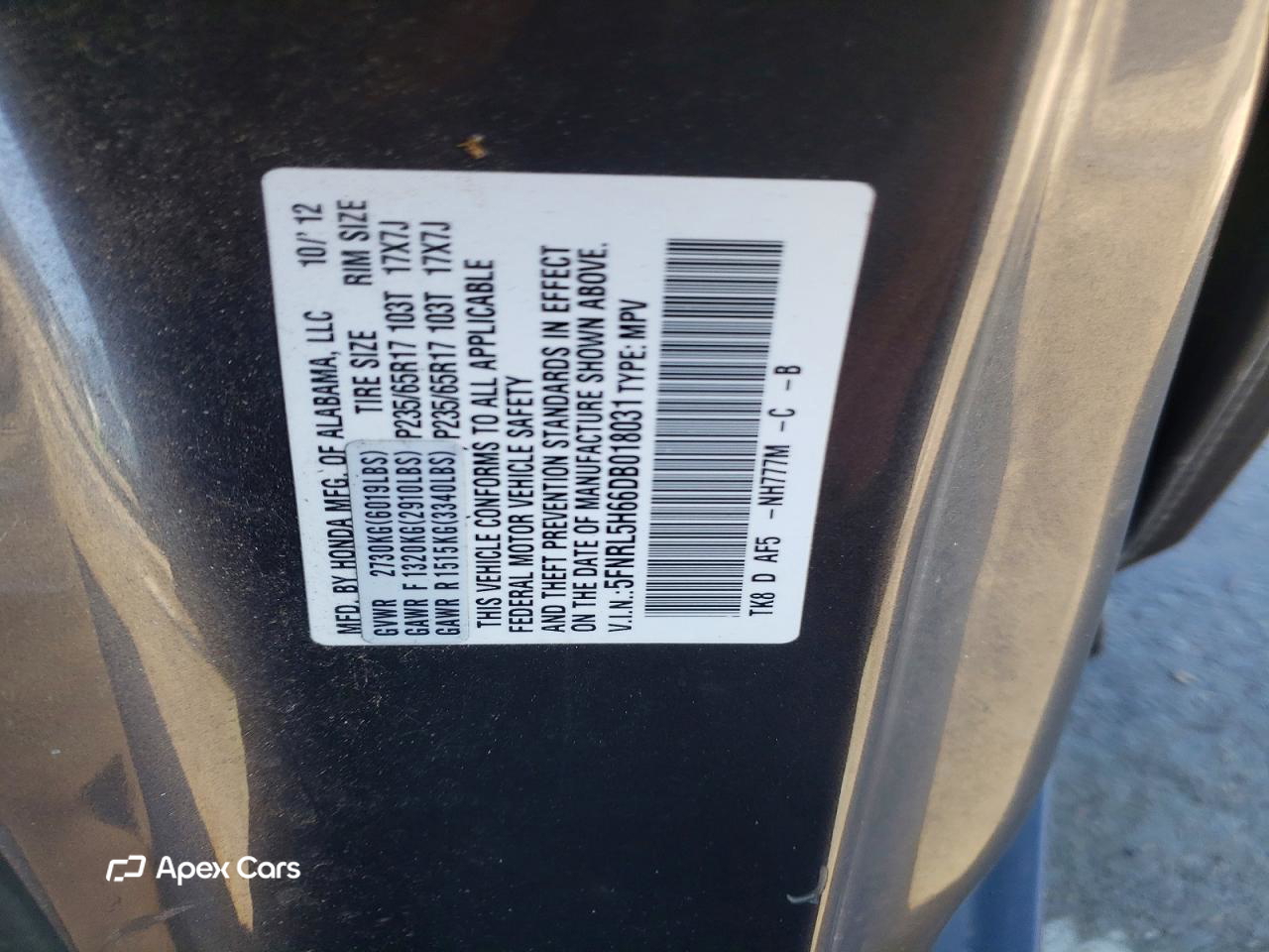 Honda Odyssey 2013