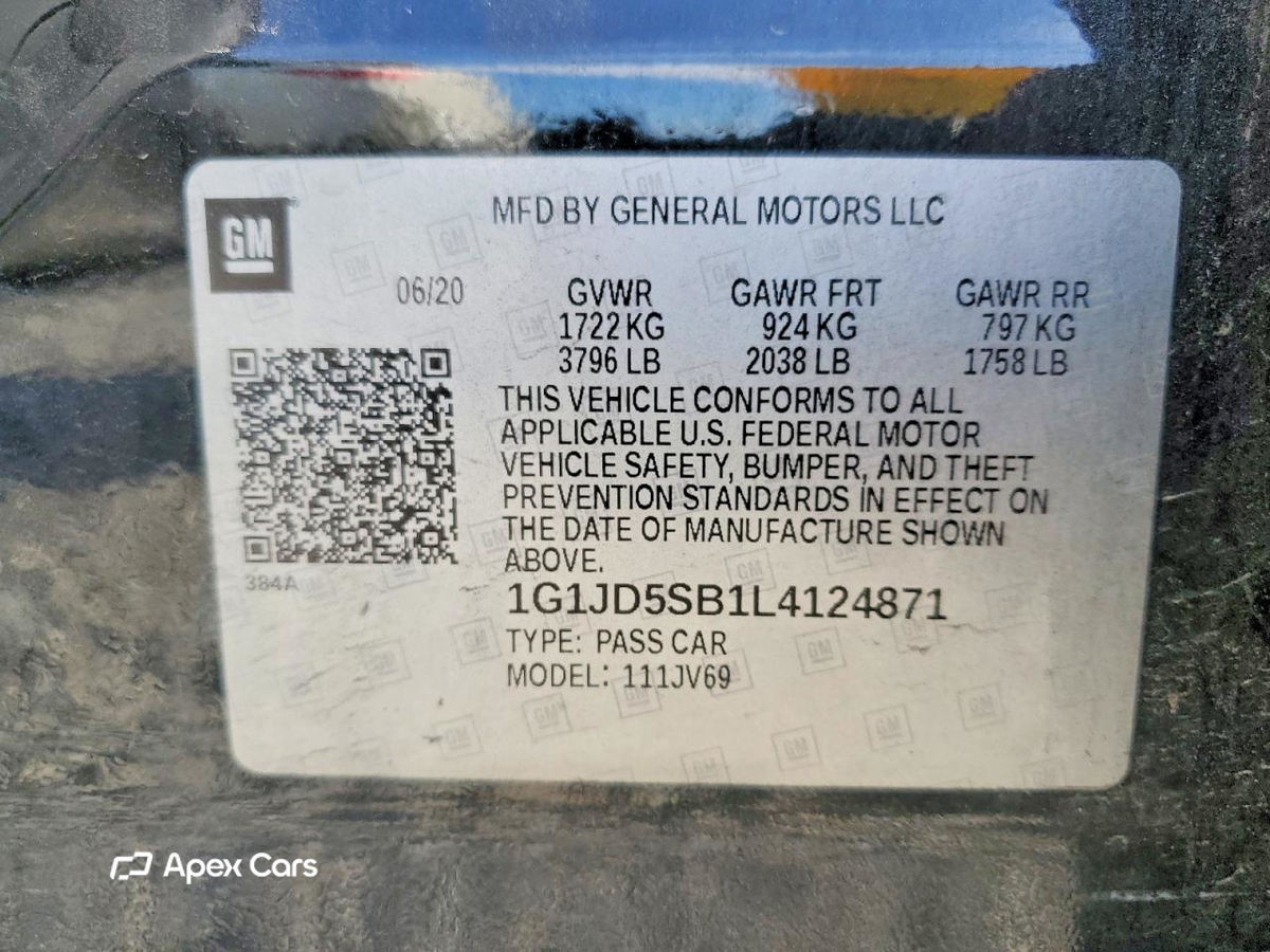 Chevrolet Sonic 2020