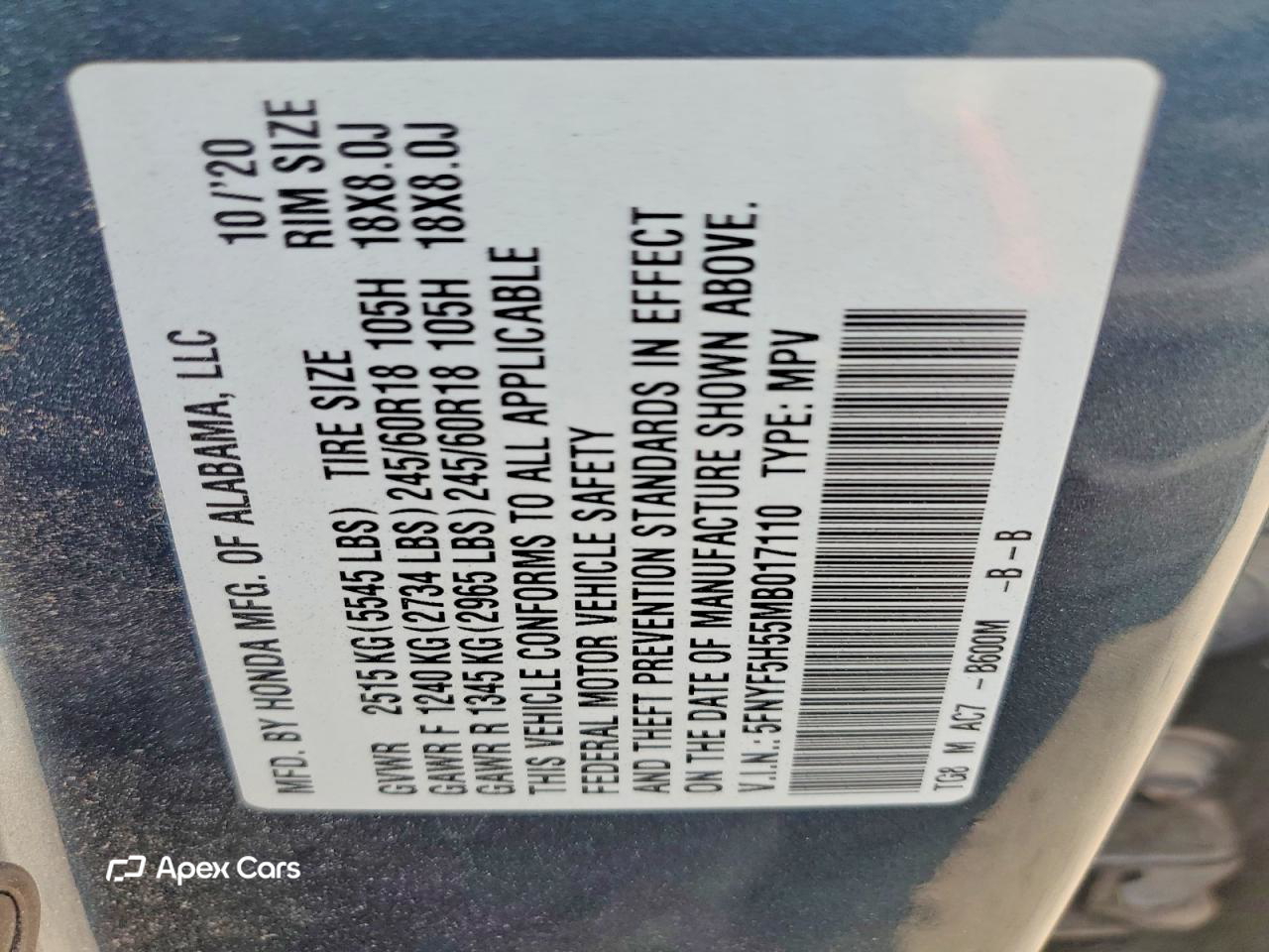 Honda Pilot 2021