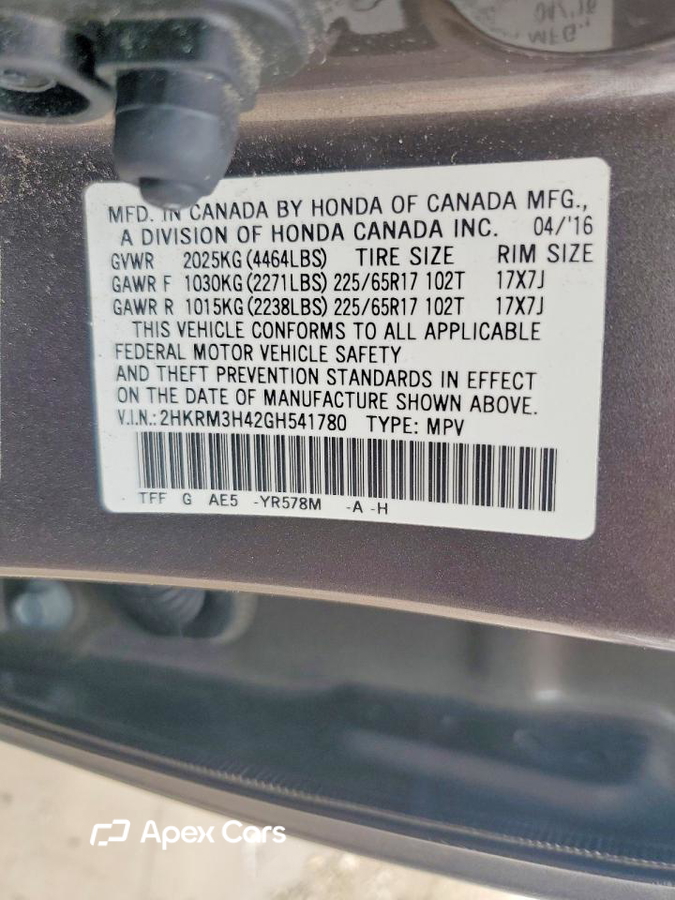 Honda CR-V 2016