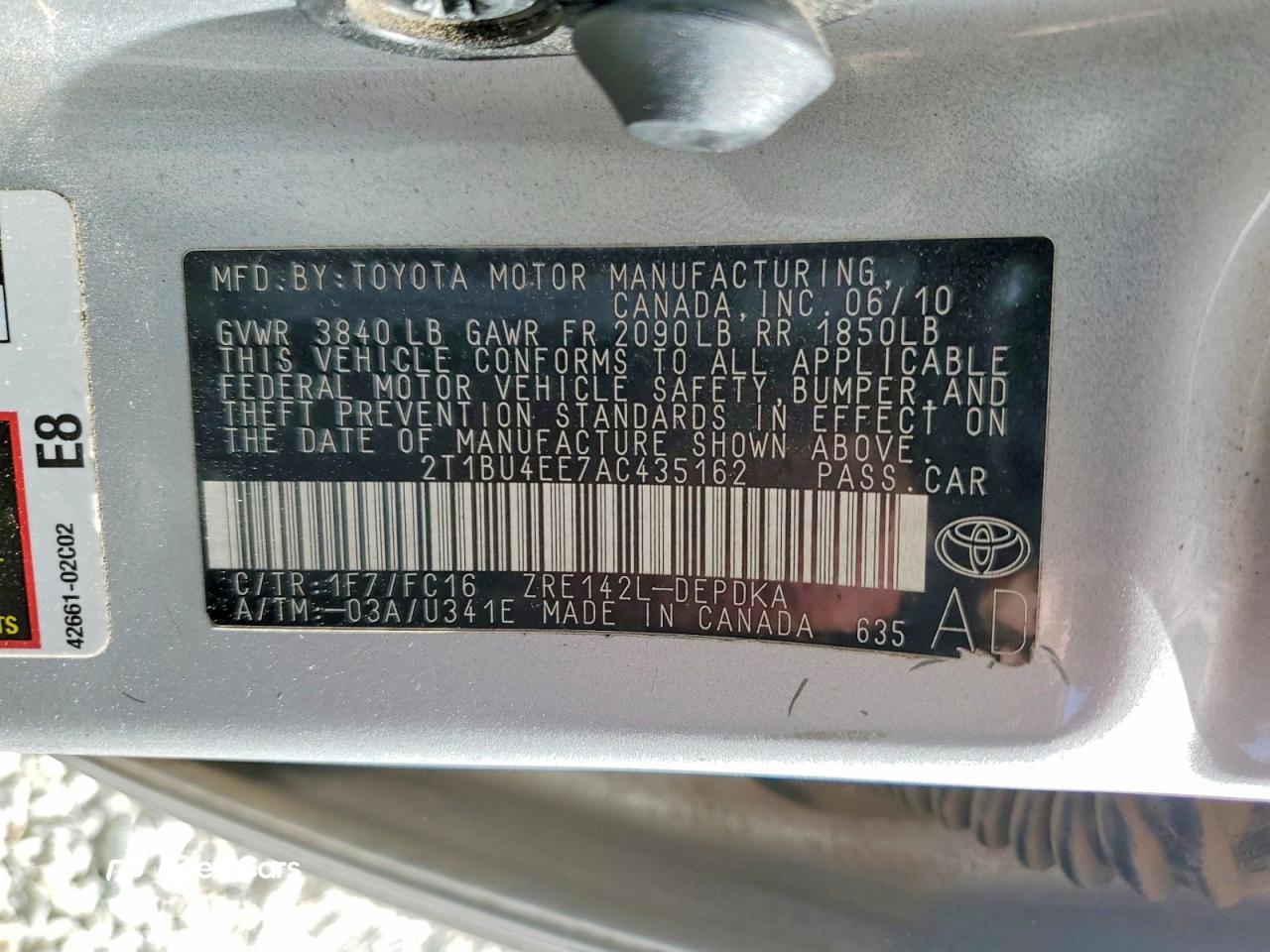 Toyota Corolla 2010