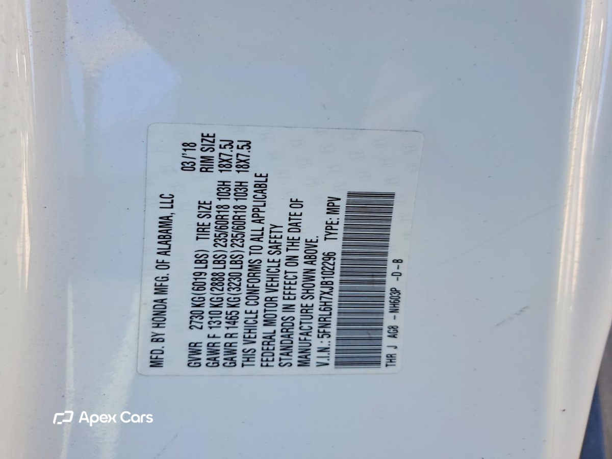 Honda Odyssey 2018