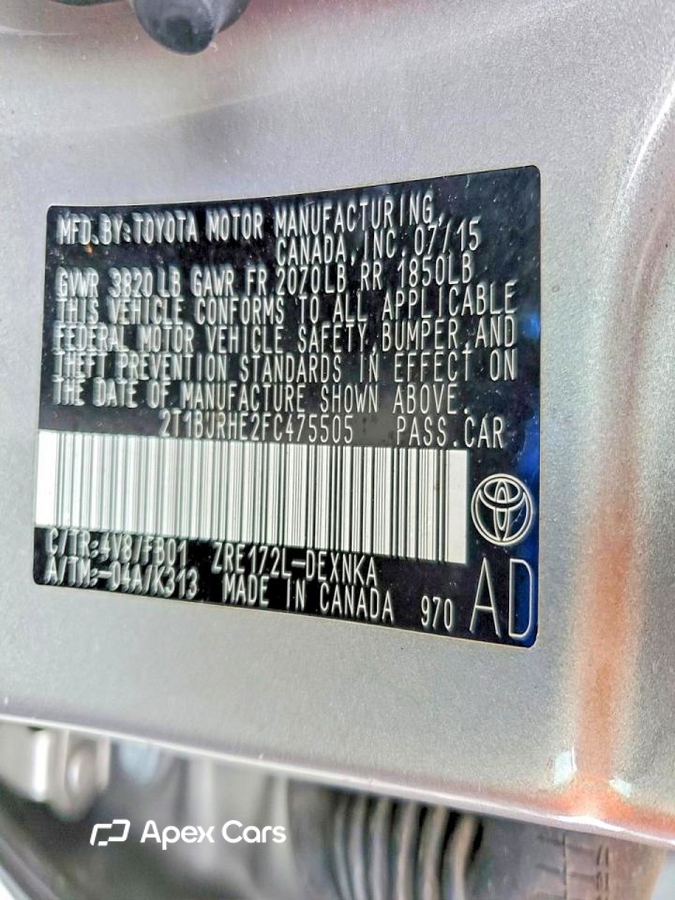 Toyota Corolla 2015