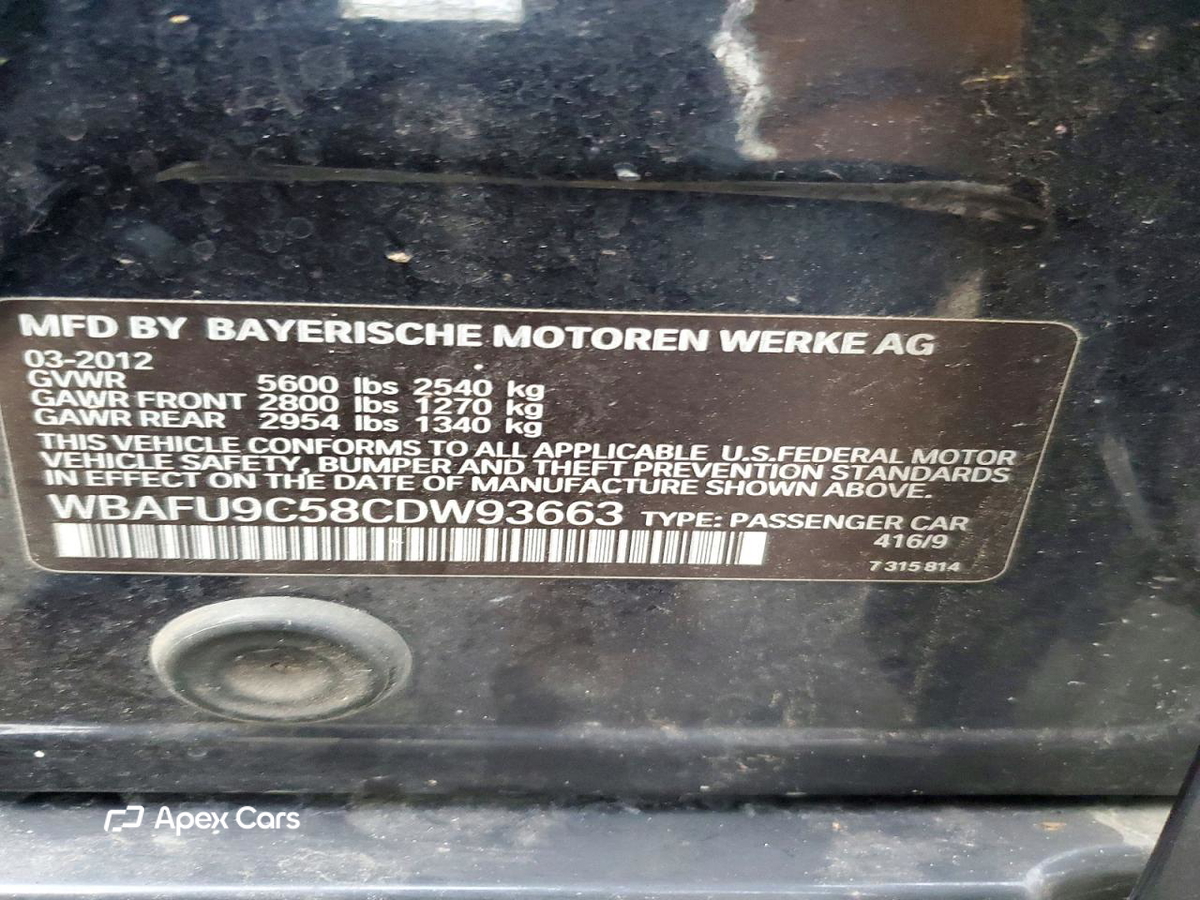 BMW Series 5 2012