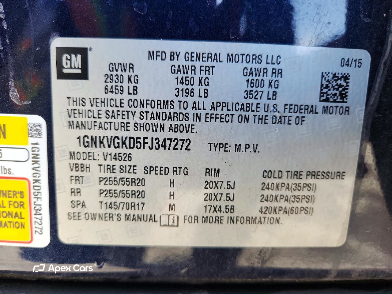 Chevrolet Traverse 2015