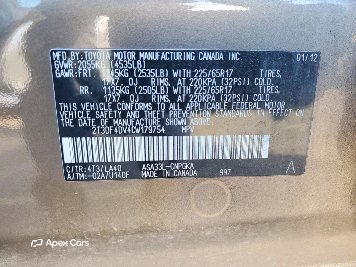 Toyota RAV 4 2012