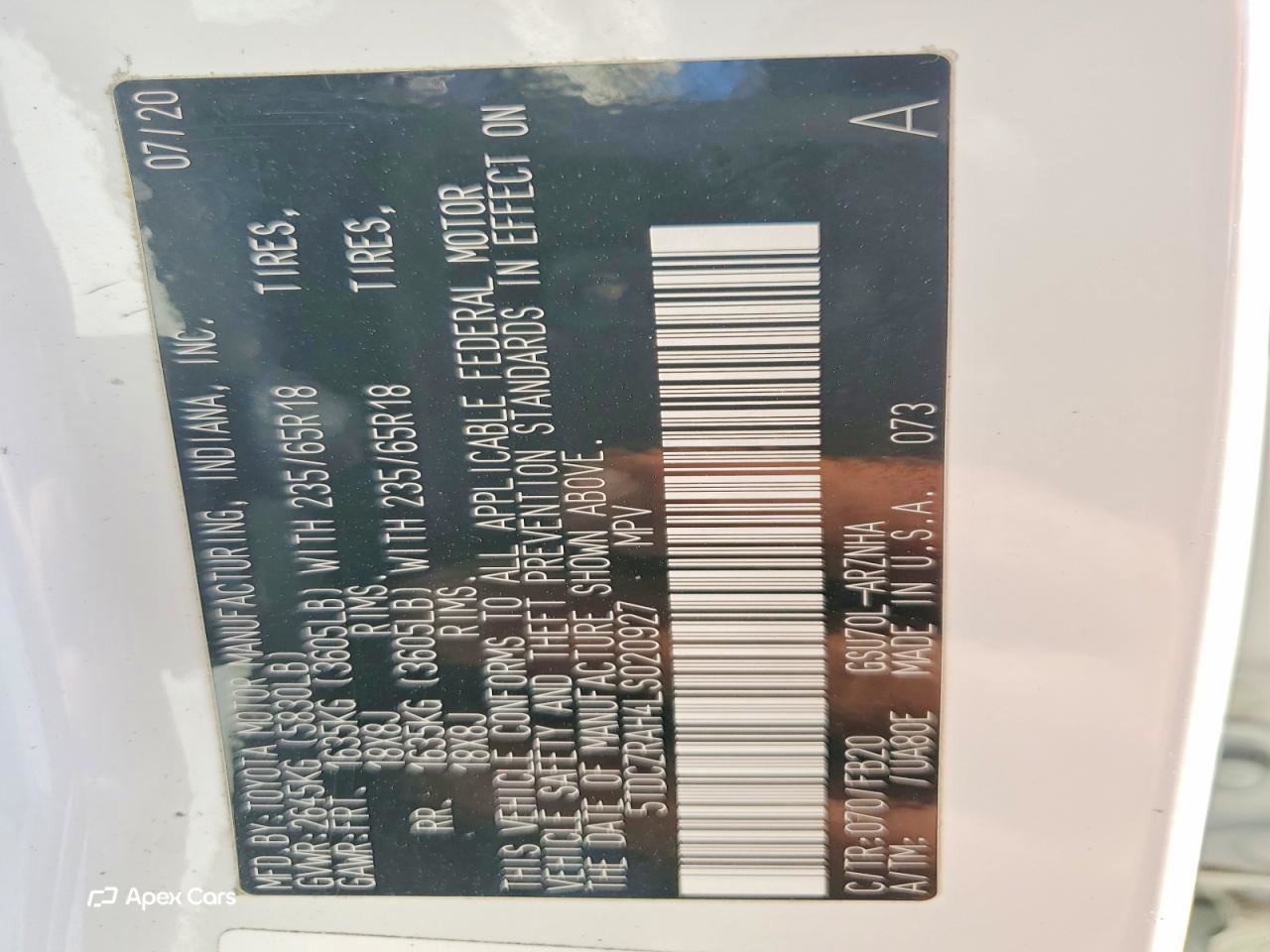 Toyota Highlander 2020