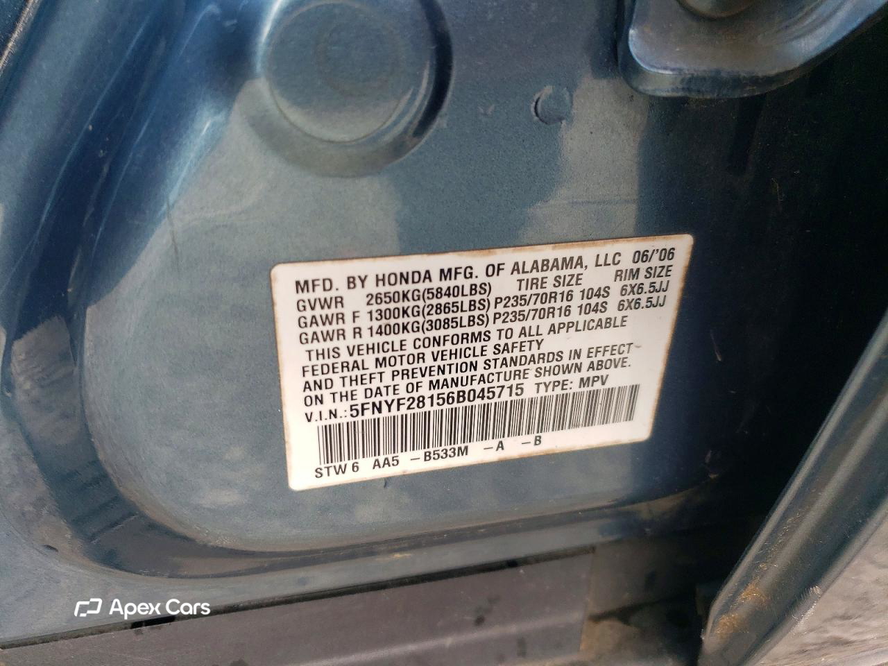 Honda Pilot 2006