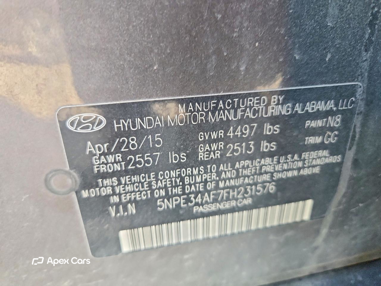Hyundai Sonata 2015