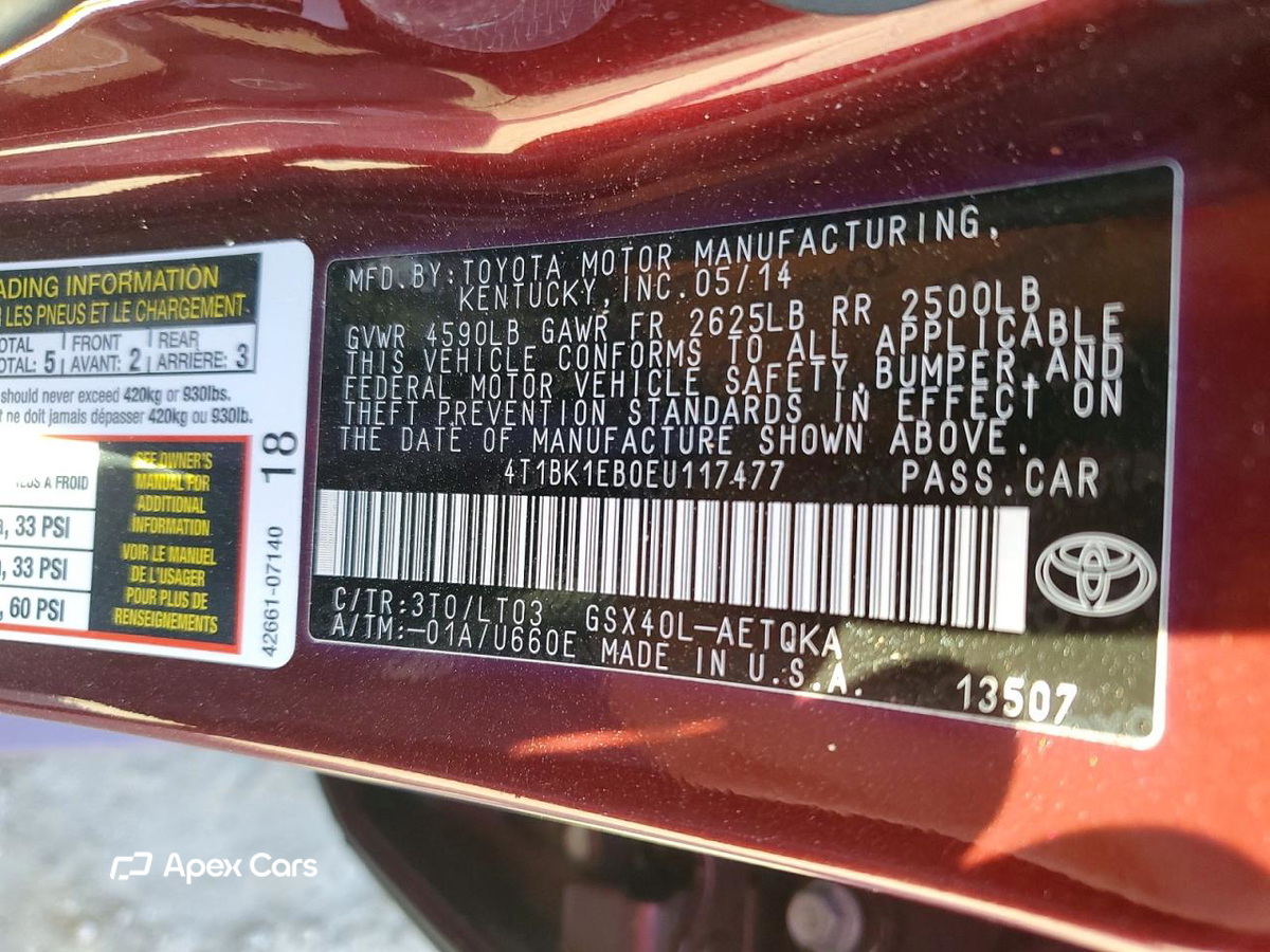 Toyota Avalon 2014