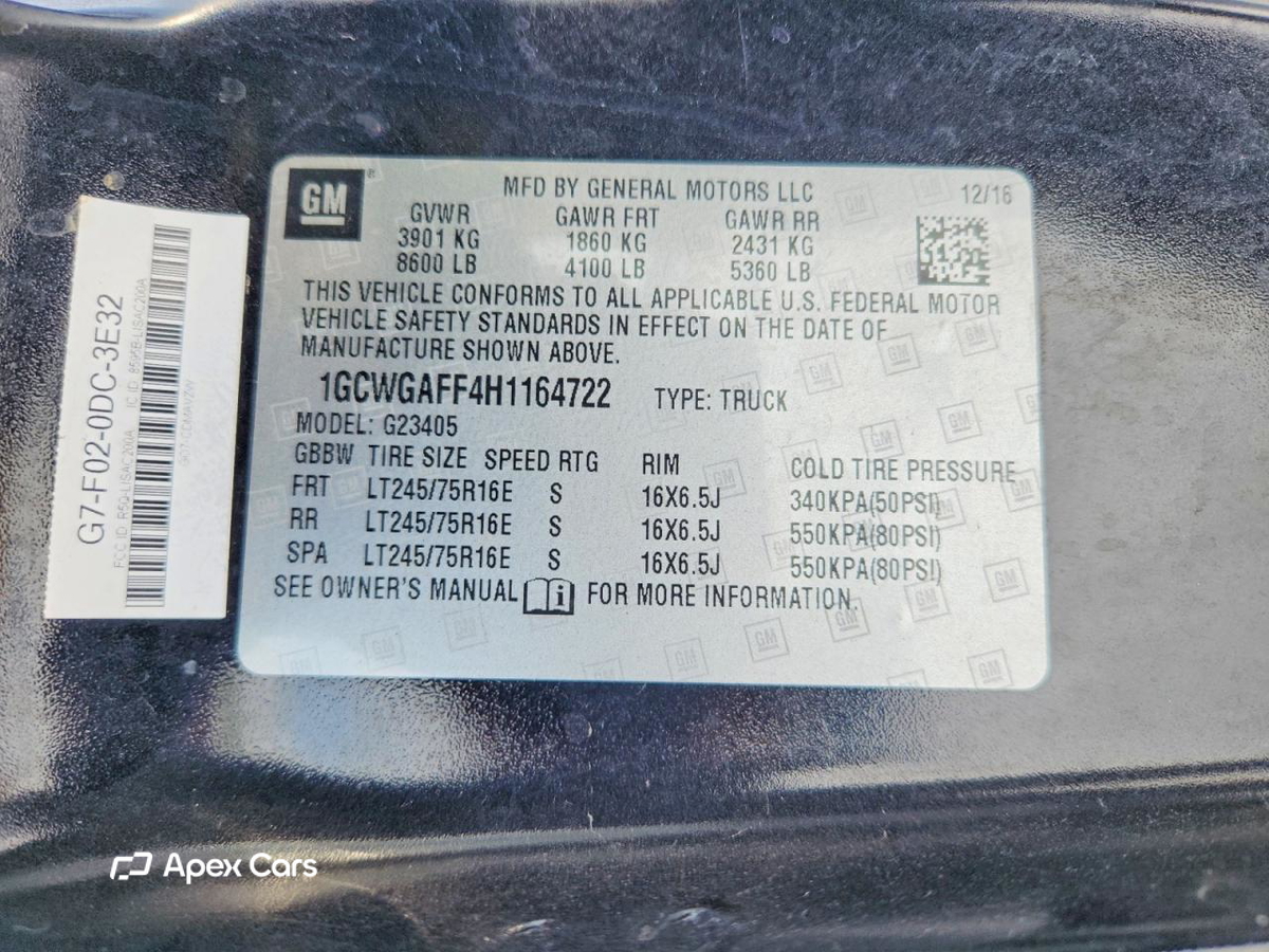 Chevrolet Express 2017