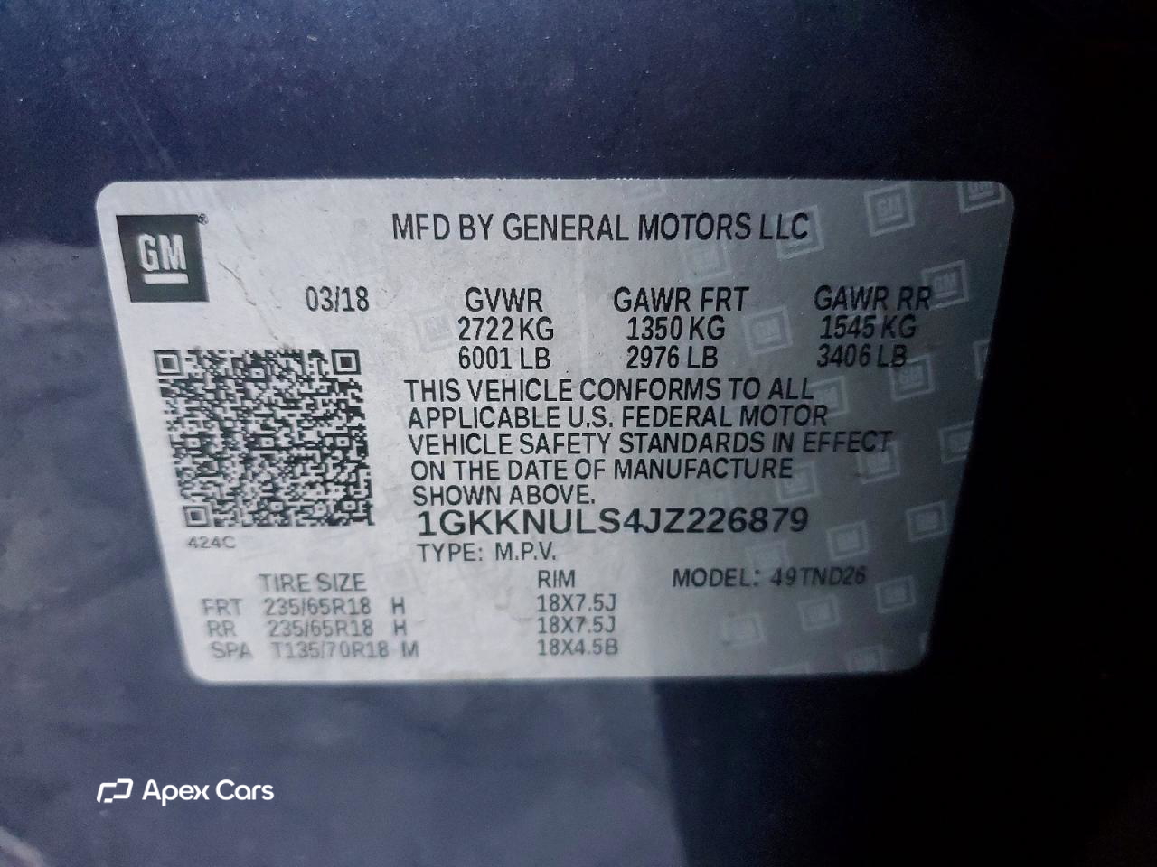 GMC Acadia 2018
